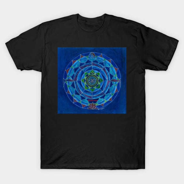 Wassermann Horoskop Mandala Produkte T-Shirt by Renart